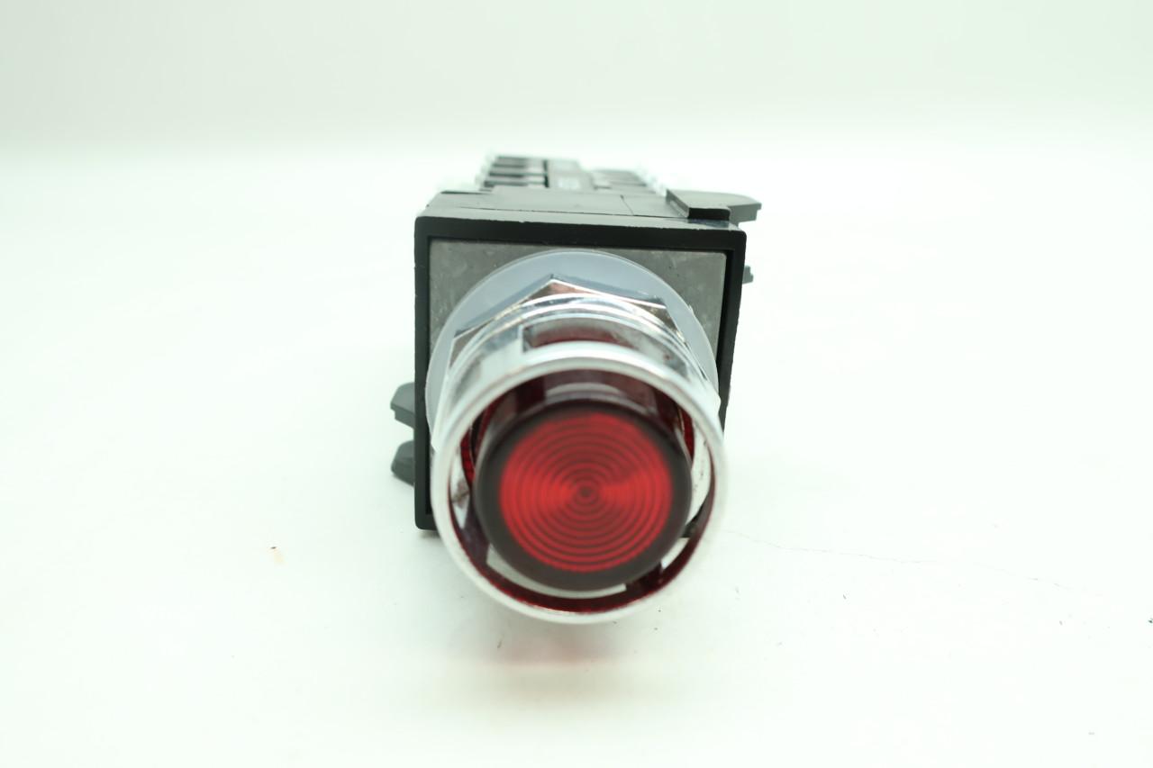 Red Illuminated 125V 3W General Electric CR104PXG40 Push-Button Control