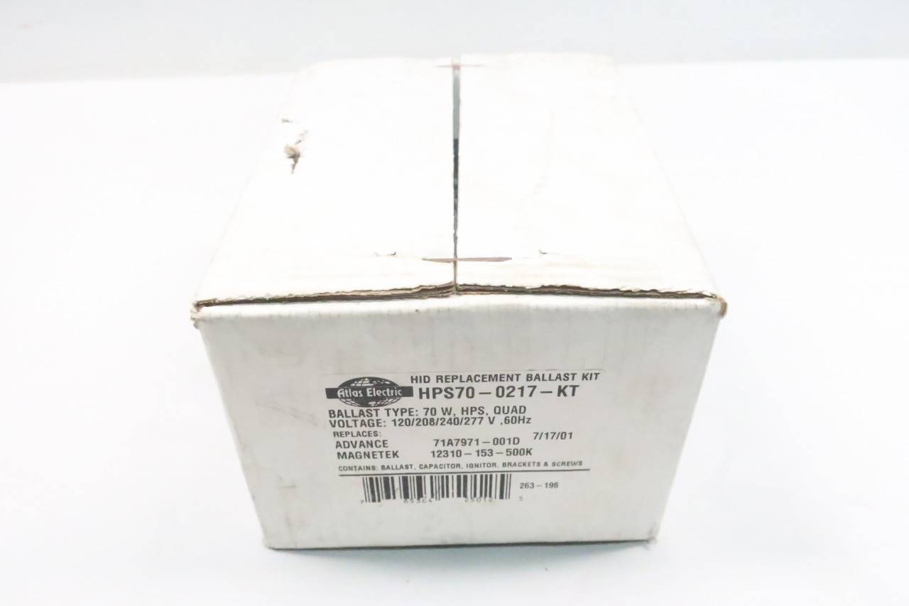 Atlas Electric HPS70-0217-KT Ballast 70w Hps 120/208/240/277v-ac