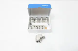 BOX OF 8 SWAGELOK SS-400-8-12 STAINLESS PIPE ELBOW 1/4IN TUBE X 3/4IN NPT