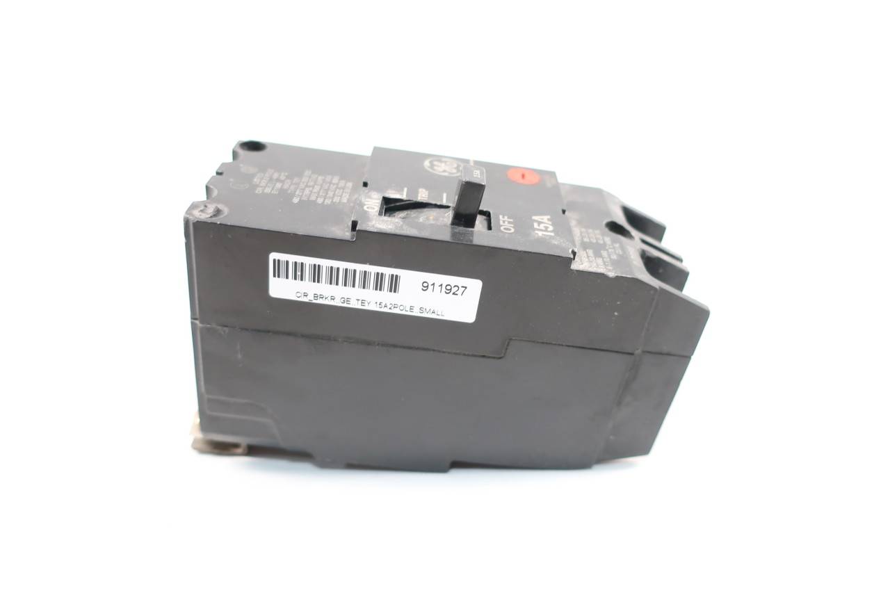 General Electric GE Molded CASE Circuit Breaker TEY215 2P 15A 277/480VAC 250VDC General Electric GE Molded CASE Circuit Breaker TEY215 2P 15A 277/480VAC 250VDC