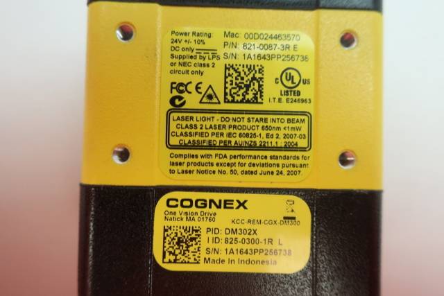 COGNEX DM302X KCC-REM-CGX-DM300 BAR CODE SCANNER 24V-DC