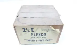 BOX OF 25 FLEXCO 20006 BELT FASTENERS 2-1/4E
