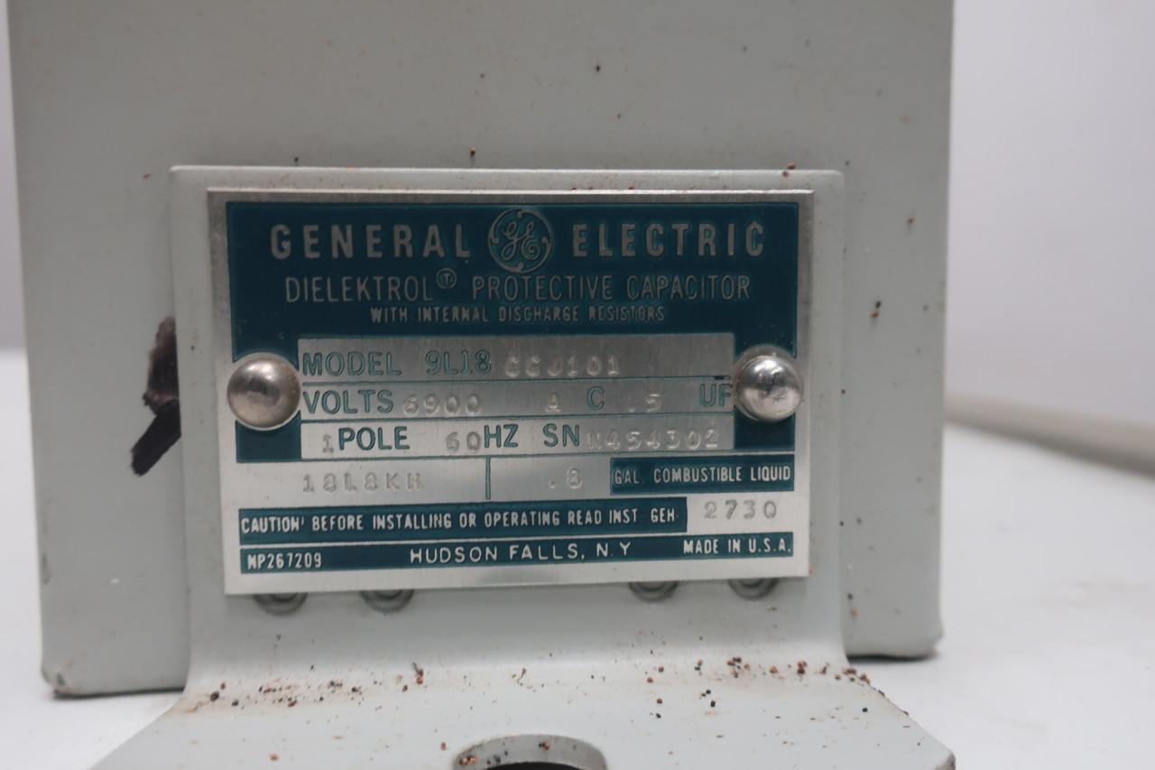 GENERAL ELECTRIC GE 9L18CCJ101 DIELEKTROL PROTECTIVE 0.5UF 6900V 