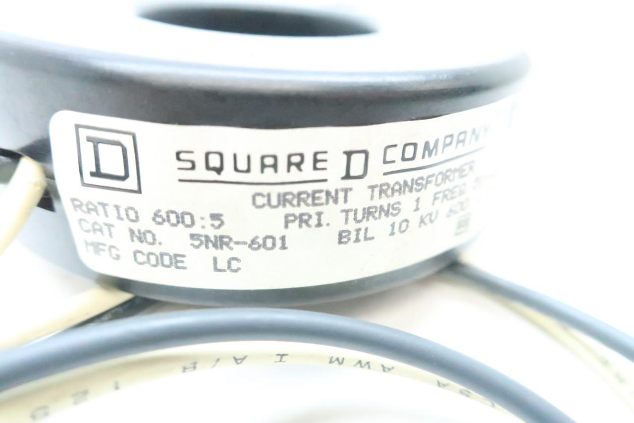 New Square D Current Transformer 5NR-601  600 volt 600:5 Ratio 5NR601 