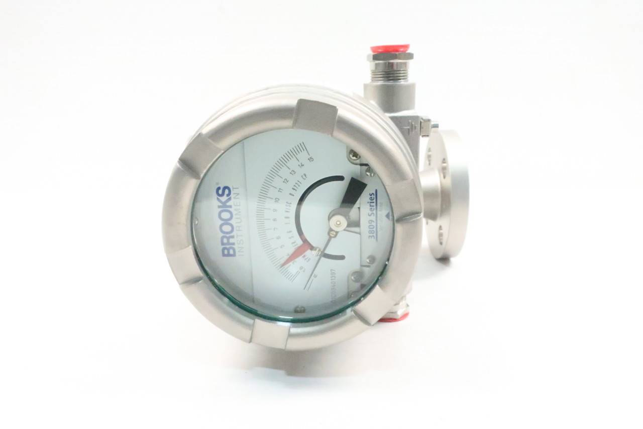 Brooks Instrument 3809GAA10DGAB3B30000 Variable Area Flow Meter 1.815gpm 1in