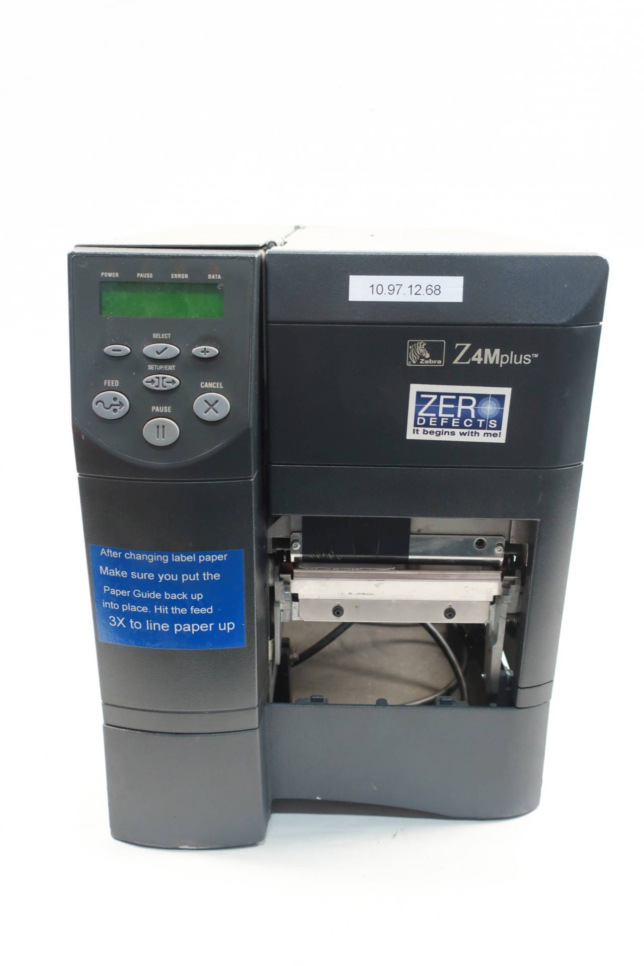 Zebra Z4m00 3001 0020 Z4m Plus Thermal Label Printer 90 264v Ac 2333