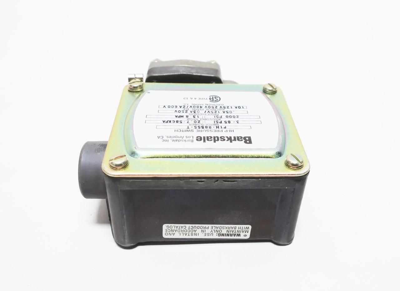 Barksdale P1H-B85SS-T 1/4in Npt 3-85psi 600v-ac Pressure Switch 