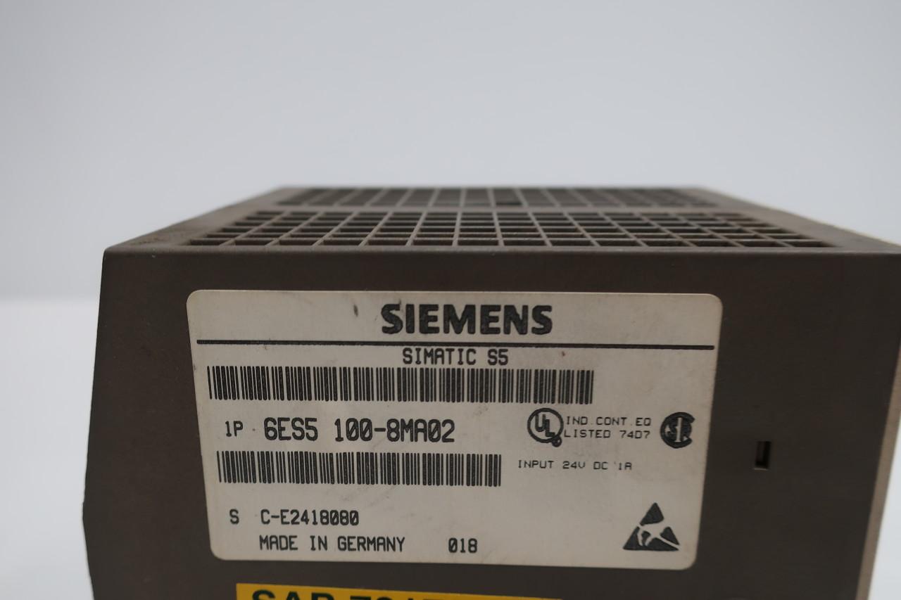 SIEMENS 6ES5 100-8MA02 SIMATIC S5 CPU MODULE