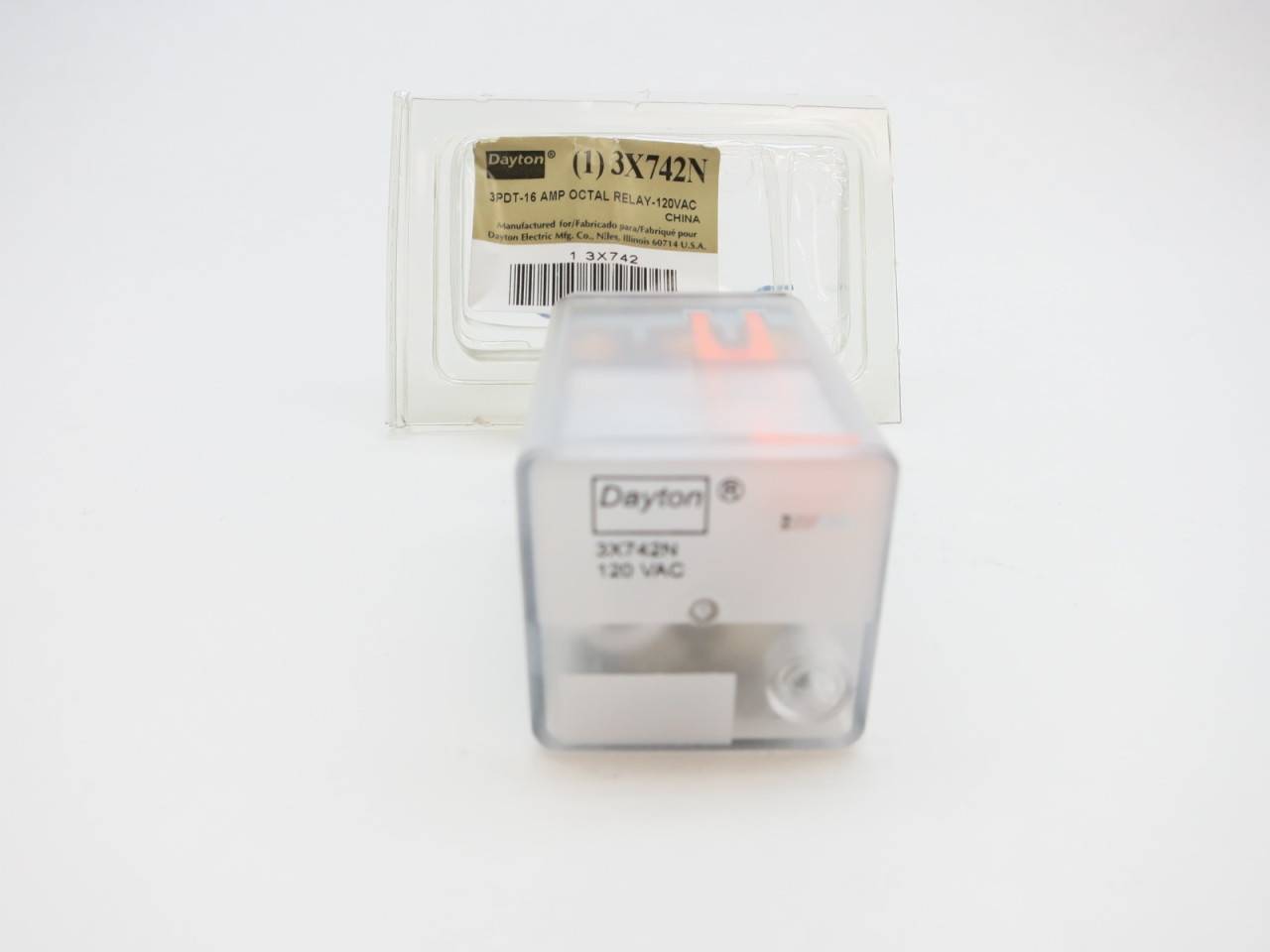 Business General Purpose Relays Relays Dayton 3X742N Octal Relay 120 ...