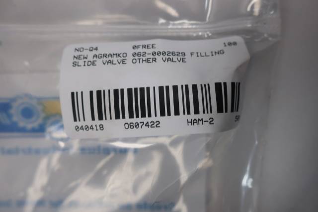 AGRAMKOW 062-0002629 VALVE MM EPDM D607422