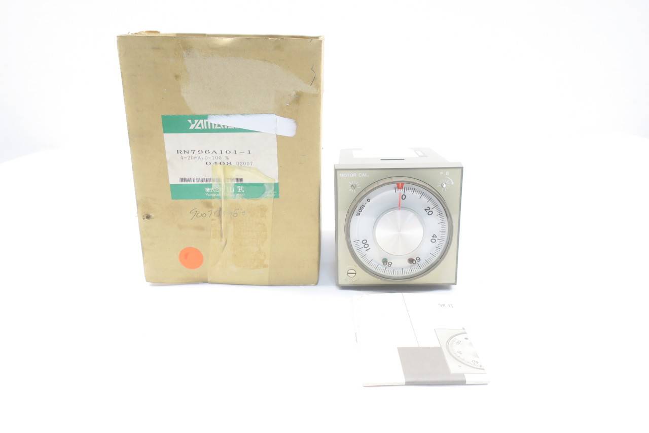 Yamatake RN796A101-1 Motor Calibration Meter Unit 0-100% 4-20ma