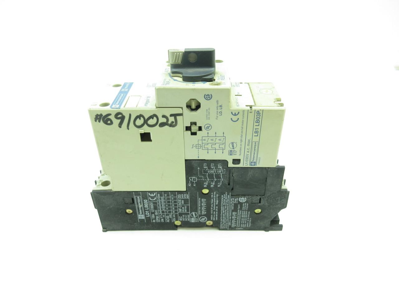 Telemecanique LD1 LB030 Motor Starter LB1 LB03P 