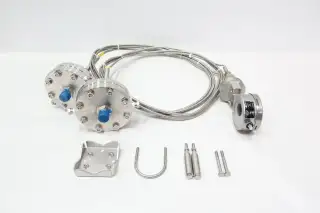 WIKA 732.51 DIFFERENTIAL PRESSURE GAUGE ASSEMBLY WITH DIAPHRAGM SEALS 0-8PSI