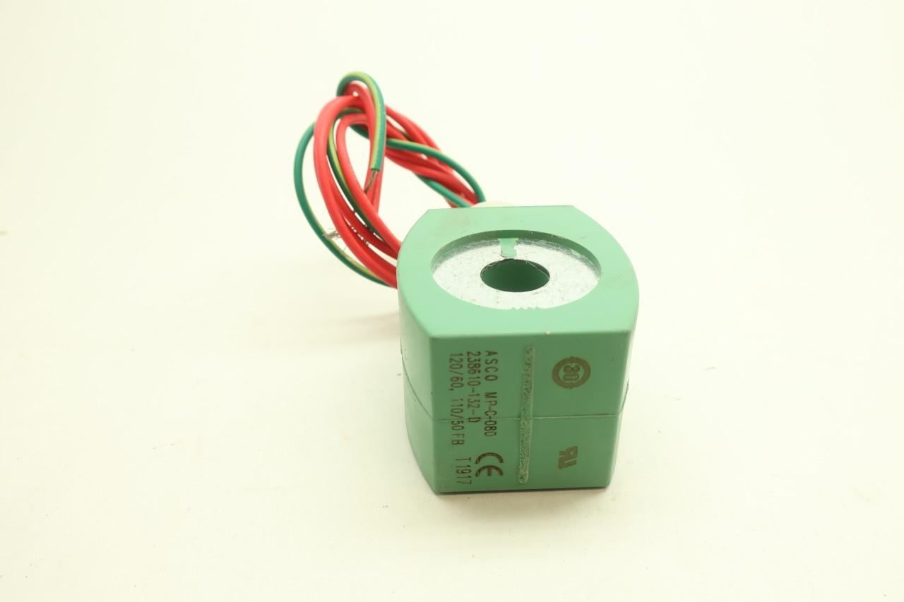 NEW ASCO MP-C-080 Solenoid 238610-132-D RedHat 120 volt coil 