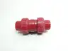 CHEMTROL S65TB-V MANUAL BALL VALVE RED PVDF FKM 1/2IN thumbnail 2