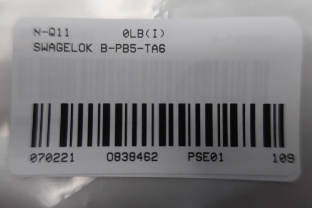 Swagelok BPB6TA6 Push On Hose Fitting Box of 10 Hydraulik, Pneumatik