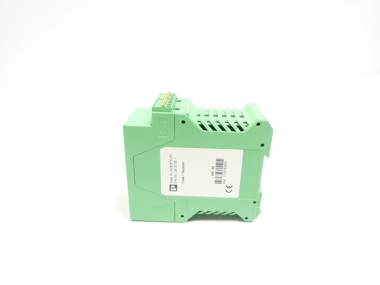 PHOENIX CONTACT FLHUB8TX-ZF HUB ETHERNET AND COMMUNICATION MODULE