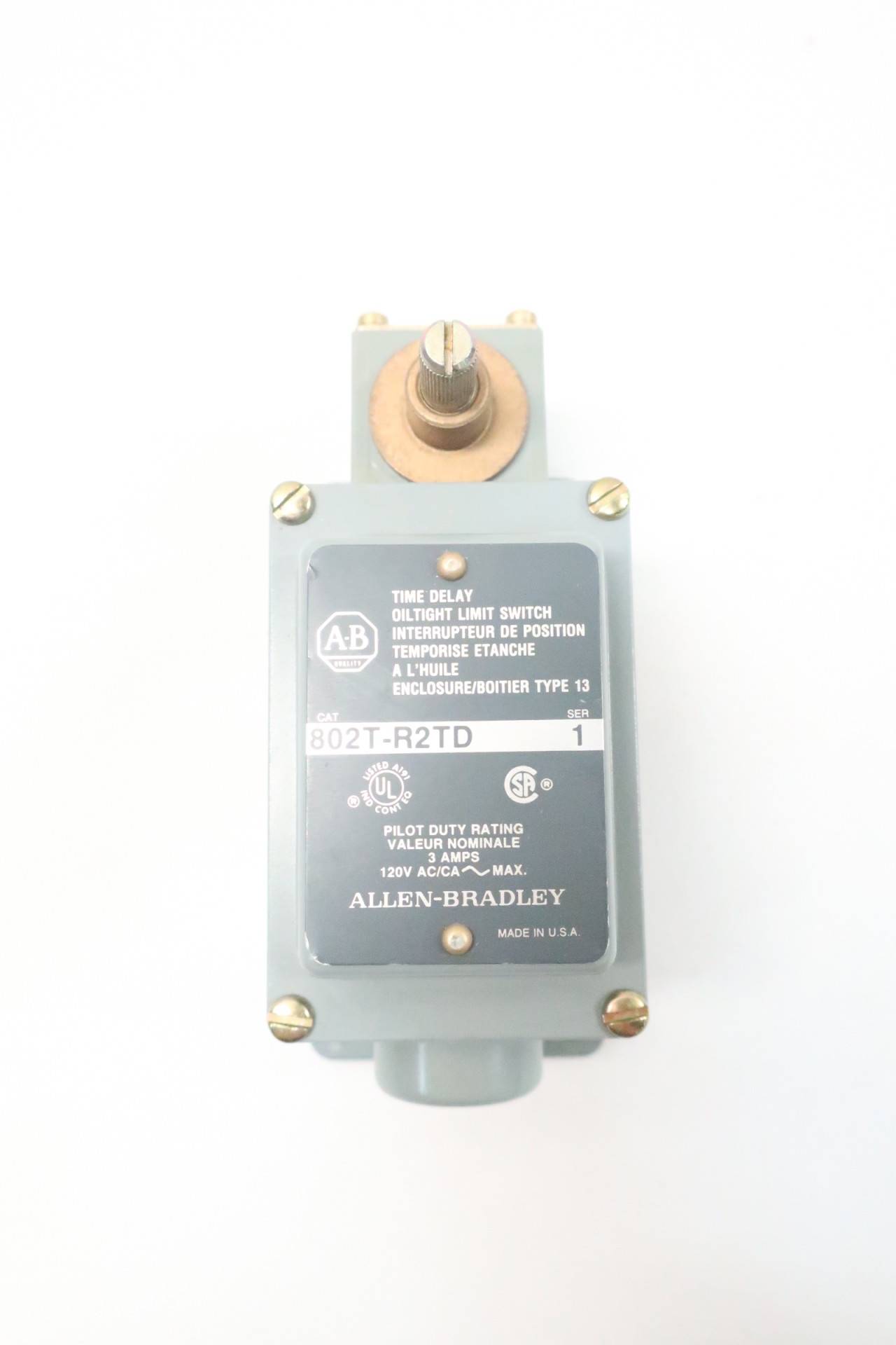 allen bradley 802t catalog on Allen Bradley 802t R2td Time Delay Oiltight Limit Switch Ser 1