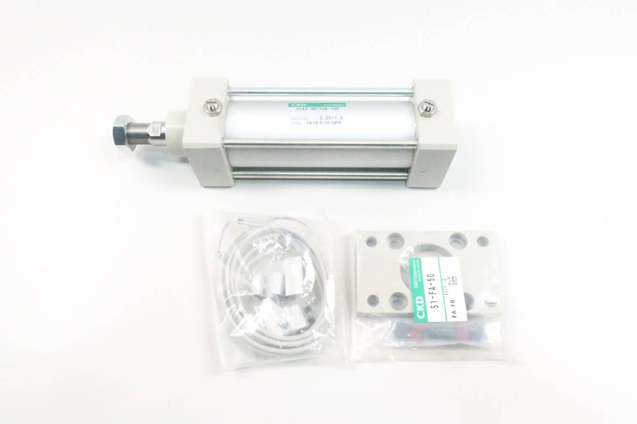 Ckd SCA20050B100 Double Acting Pneumatic Cylinder 50mm 100mm 1mpa