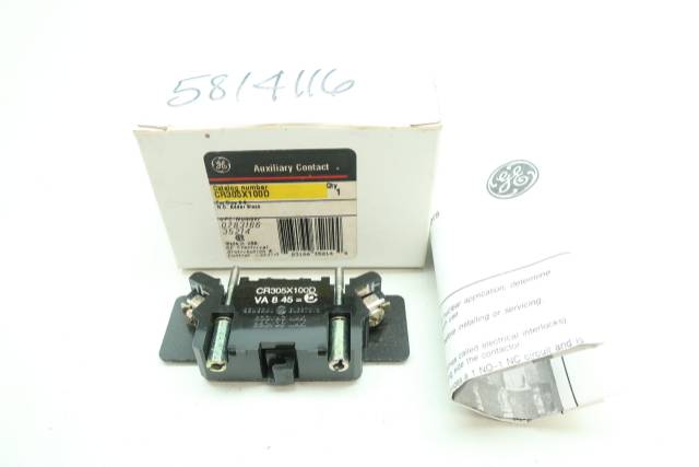 GENERAL ELECTRIC GE CR305X100D SIZE 0-9 AUXILIARY CONTACT D660393