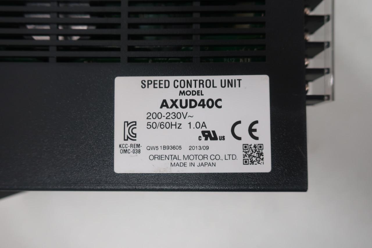 ORIENTAL MOTOR AXUD40C CONTROL UNIT 200-230V-AC DC DRIVES AND SPEED  CONTROLLER