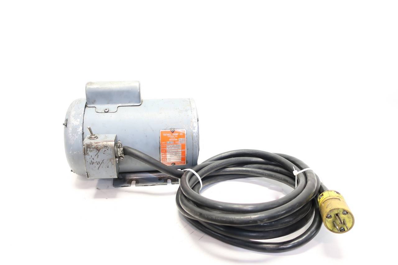 Tuthill B27603 Ac Pump Motor 2l448420 1ph 1/2hp 1725rpm 115/230vac
