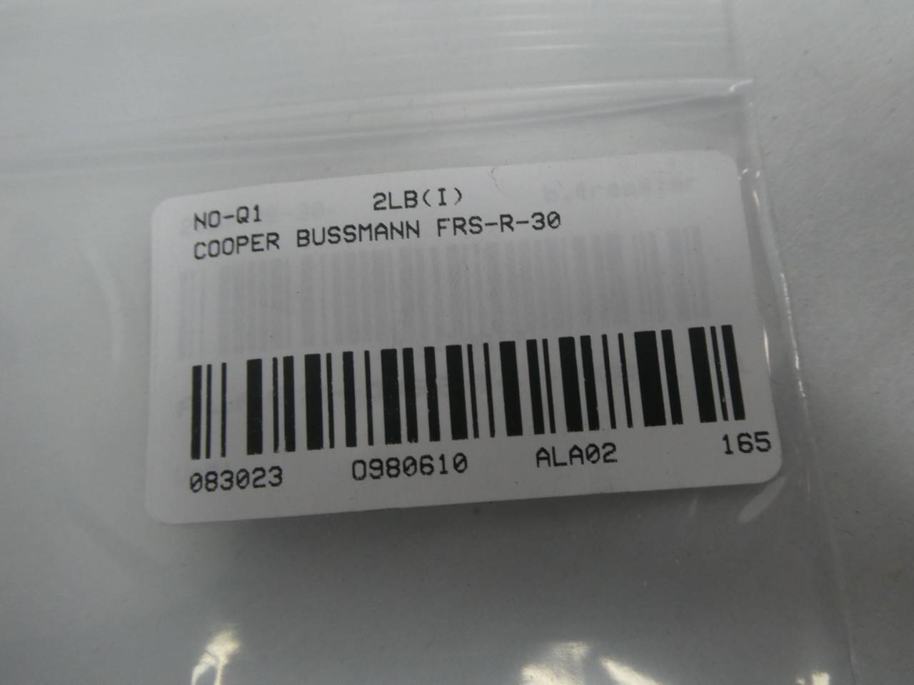 COOPER BUSSMANN FRS-R-30 FUSETRON BOX OF 10 RK5 30A AMP 600V-AC 300V-DC  CARTRIDGE FUSE
