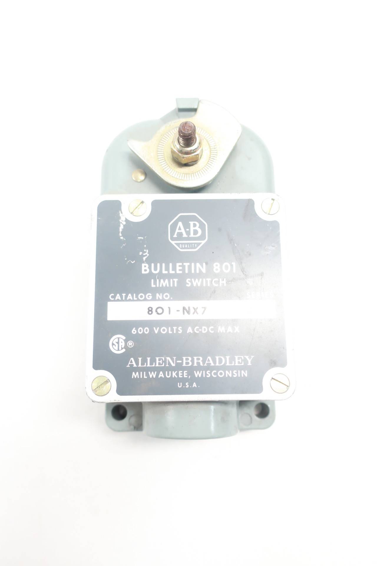 allen bradley 802t catalog on Allen Bradley 801 Nx7 Limit Switch 600v Ac
