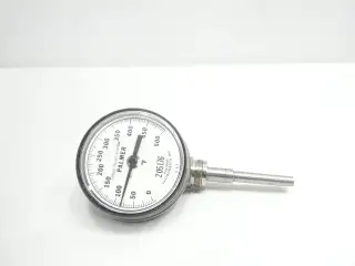 PALMER INSTRUMENTS 205176 BIMETAL THERMOMETER 4IN 3-1/2IN 1IN NPT 0-500F