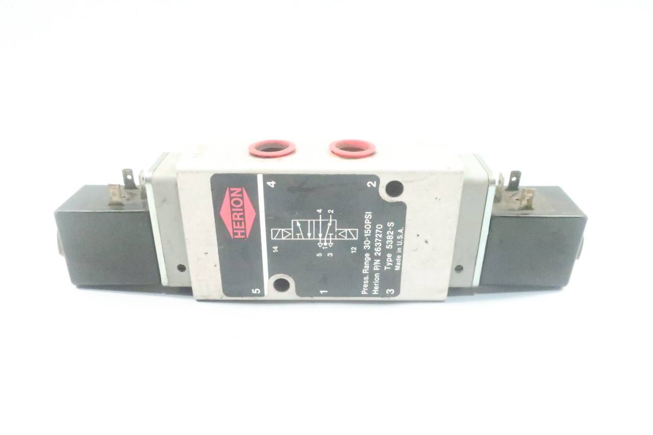 Herion 2637270 Pneumatic Solenoid Valve 120vac 150psi