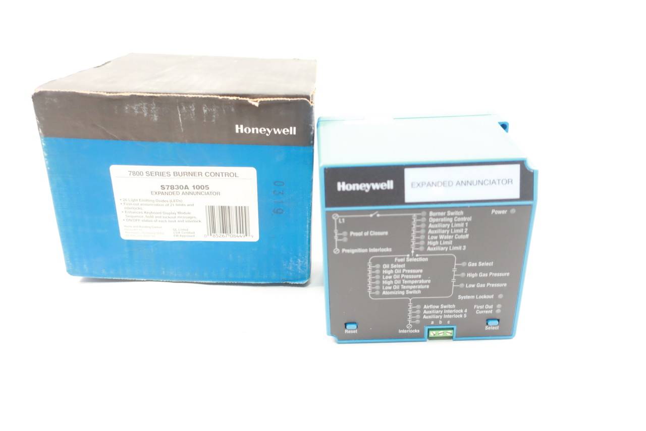 Honeywell S7830A1005 7800 Series Burner Control Expanded Annunciator