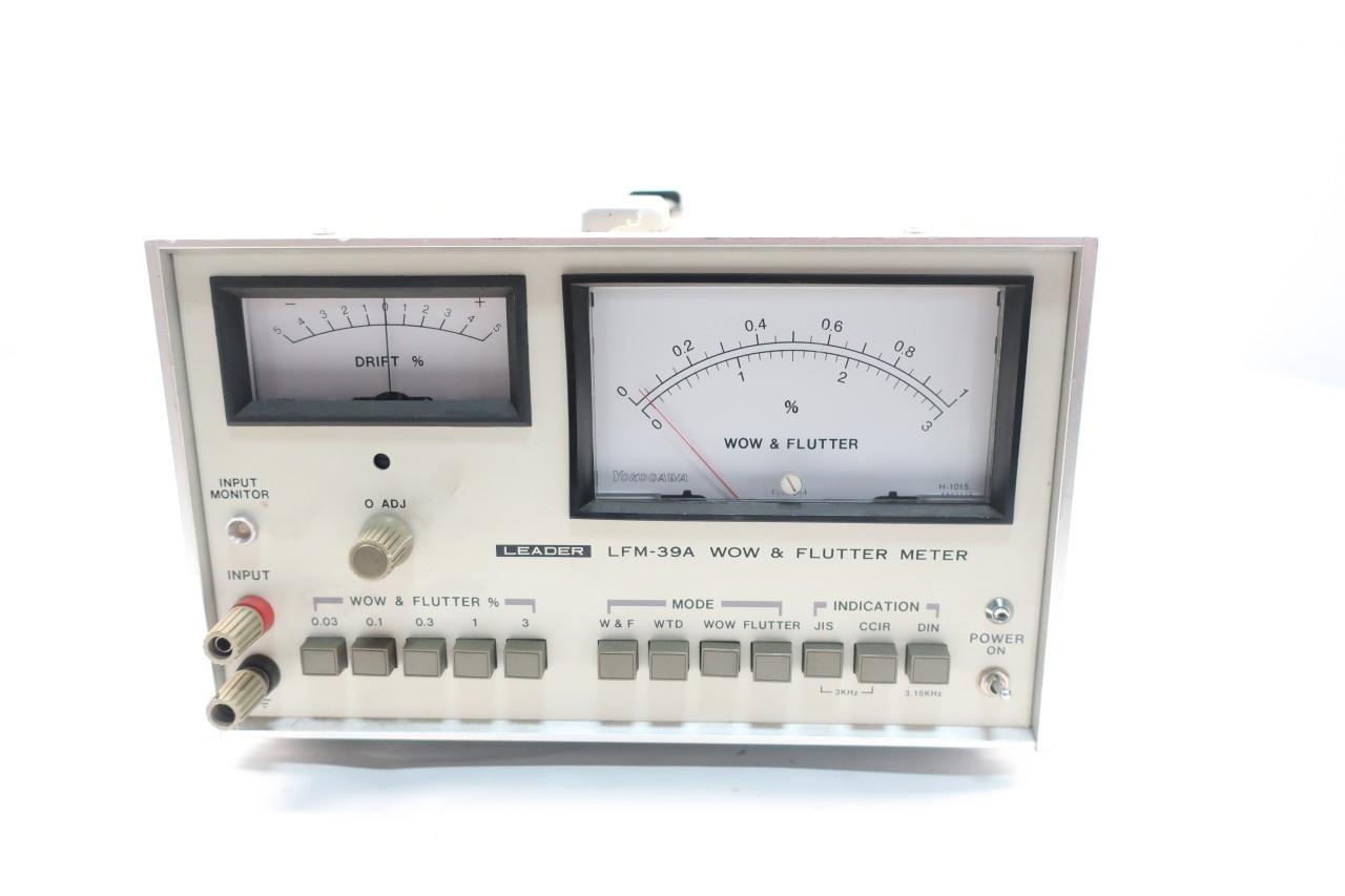 アンプ LFM-39A Wow & Flutter Meter Leader LFM 39 Wow and Flutter Meter - YouTube