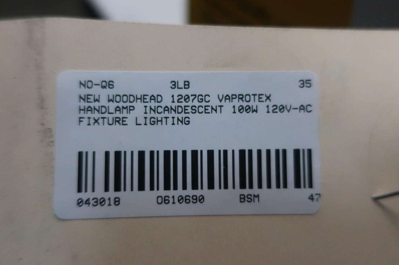 Woodhead 1207GC Vaprotex Handlamp Incandescent Fixture 100w 120v-ac 