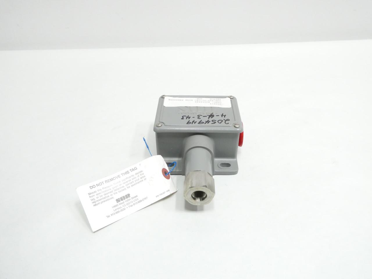 TACO 92539-02M0 21601-1000 PRESSURE SWITCH 1/4IN