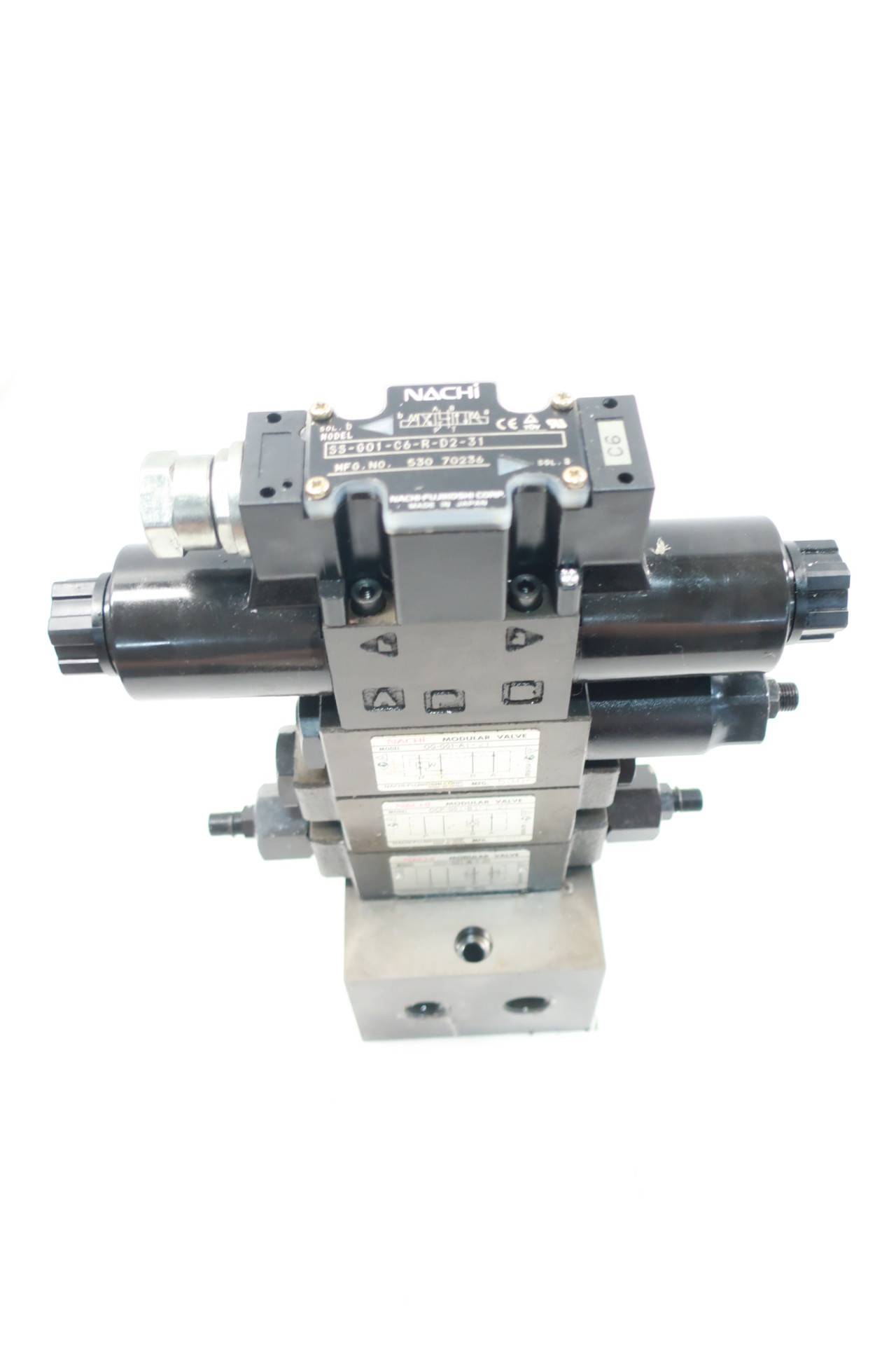 Nachi Ss G01 C6 R D2 31 Og G01 A1 21 Ocp G01 B1 F 21 Hydraulic Valve Assembly Nachi Ss G01 C6 R D2 31 Og G01 A1 21 Ocp G01 B1 F 21 Hydraulic Valve Assembly