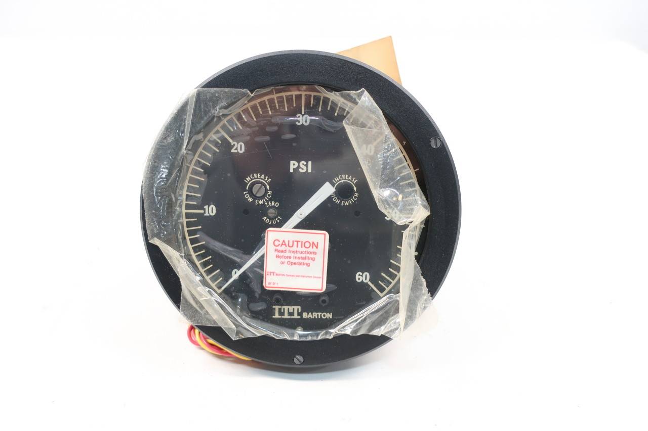 Itt Barton 278 Differential Pressure Gauge 060psi