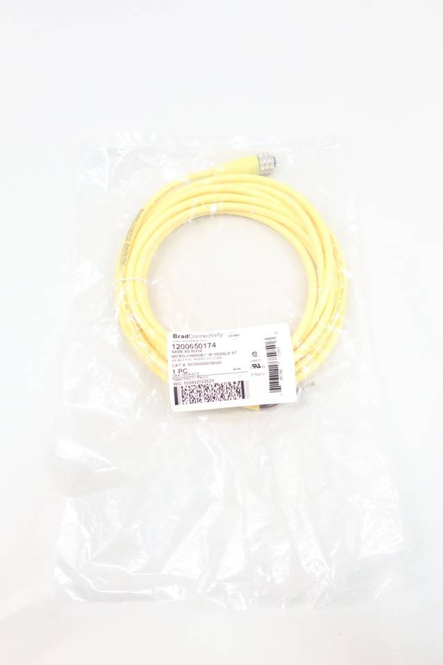 WOODHEAD 1200650174 MICRO-CHANGE FEMALE ST CONNECTOR CABLE 3P 4M
