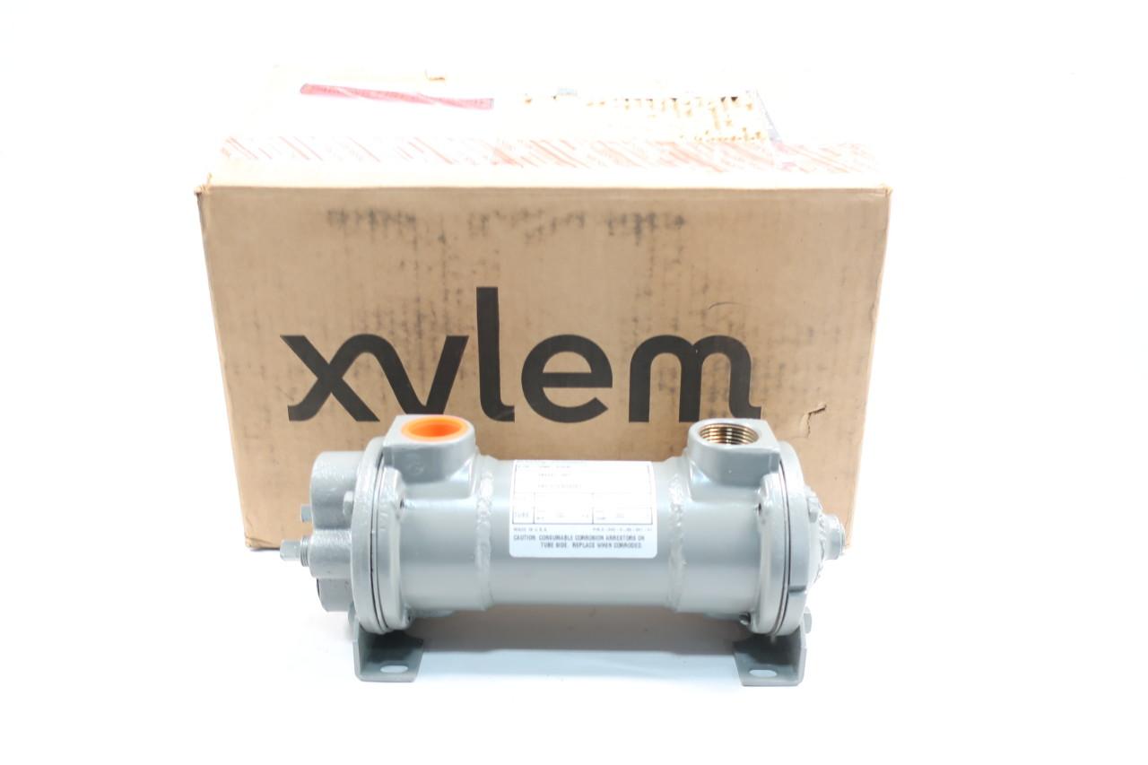 Xylem HCFK Shell And Tube Heat Exchanger 1in X 1in Npt