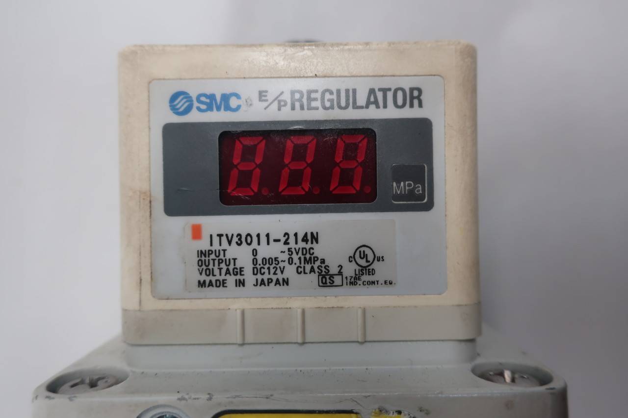 SMC ITV3011-214N Electro Pneumatic Regulator 1/2IN NPT 0.005-1MPA 