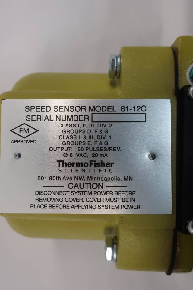 THERMO SCIENTIFIC 61-12C RAMSEY PRO-LINE CONVEYOR SPEED SENSOR D608786