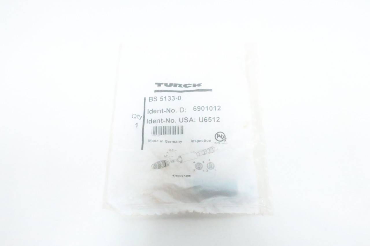 Turck BS 5133-0 Sensor Connector