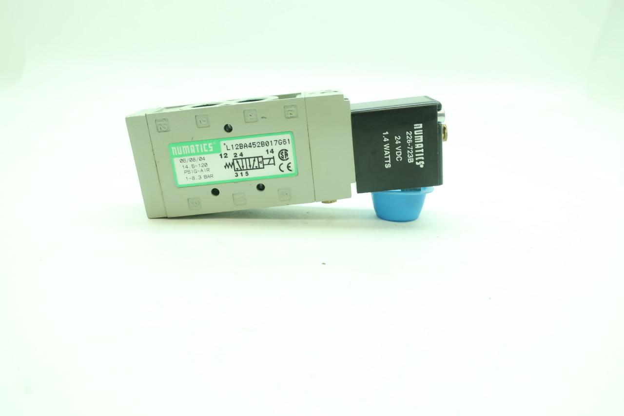 Details about   NEW NUMATICS L12IA452BP SOLENOID VALVE 24V COIL 