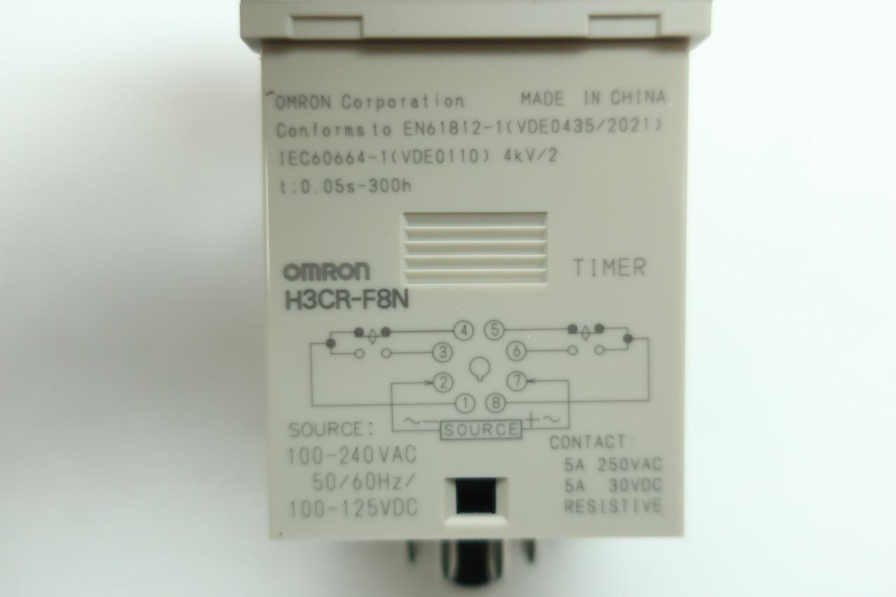 Details about   OMRON H3CR-F8N 100-240VAC 5A 0.05S-30H NSNP 