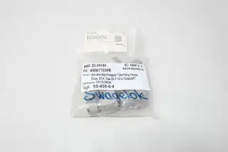 PACK OF 4 SWAGELOK SS-600-8-8 STAINLESS PIPE ELBOW 3/8IN TUBE X 1/2IN NPT