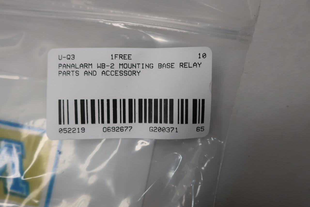 Details about   PANALARM WB-2 MOUNTING BASE RELAY WITH 70-X1 RELY 12 VOLTS 