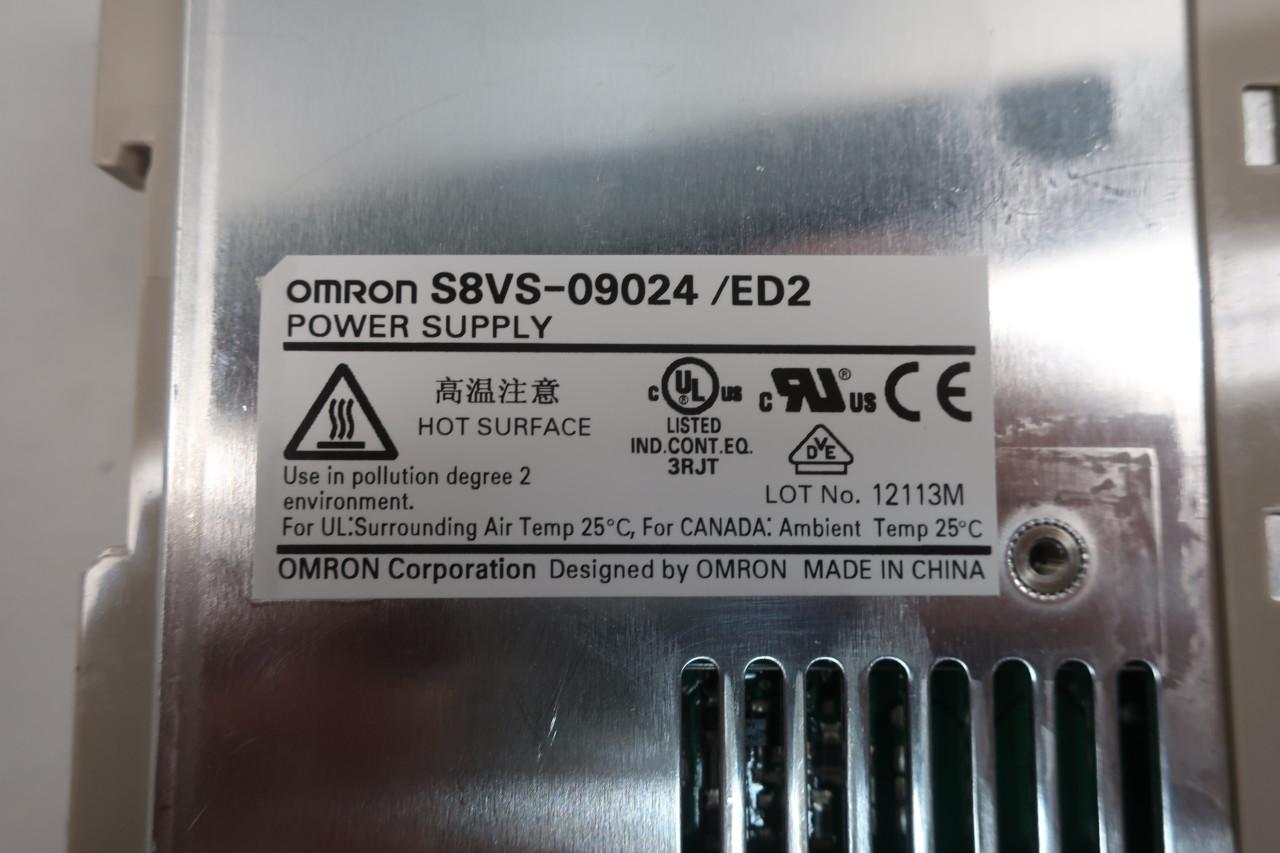 OMRON S8VS-09024 ED2 DC POWER SUPPLY 24VDC 3.75A 