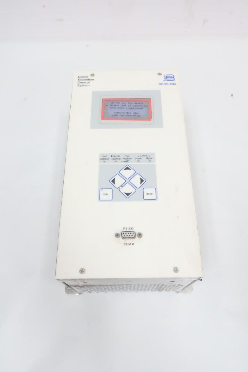 BASLER ELECTRIC DECS 200 VOLTAGE REGULATOR 56 277V AC 125V DC