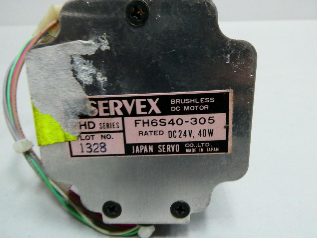 Servex FH6S40-305 Brushless Dc Servo Motor 40w 24v-dc