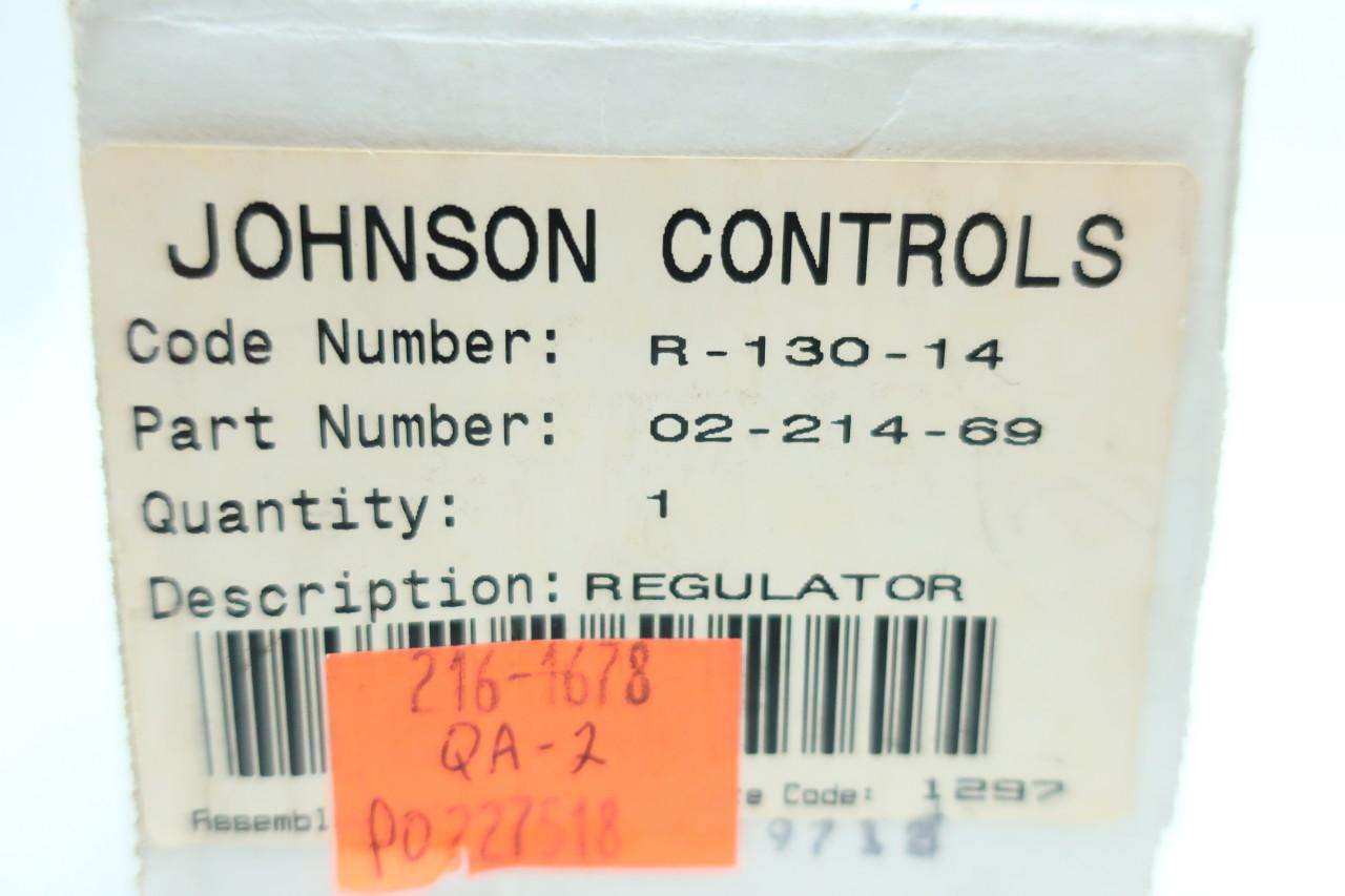 R-130-14 REGULATOR VALVE NEW IN ORIGINAL BOX JOHNSON CONTROLS 02-214-69 
