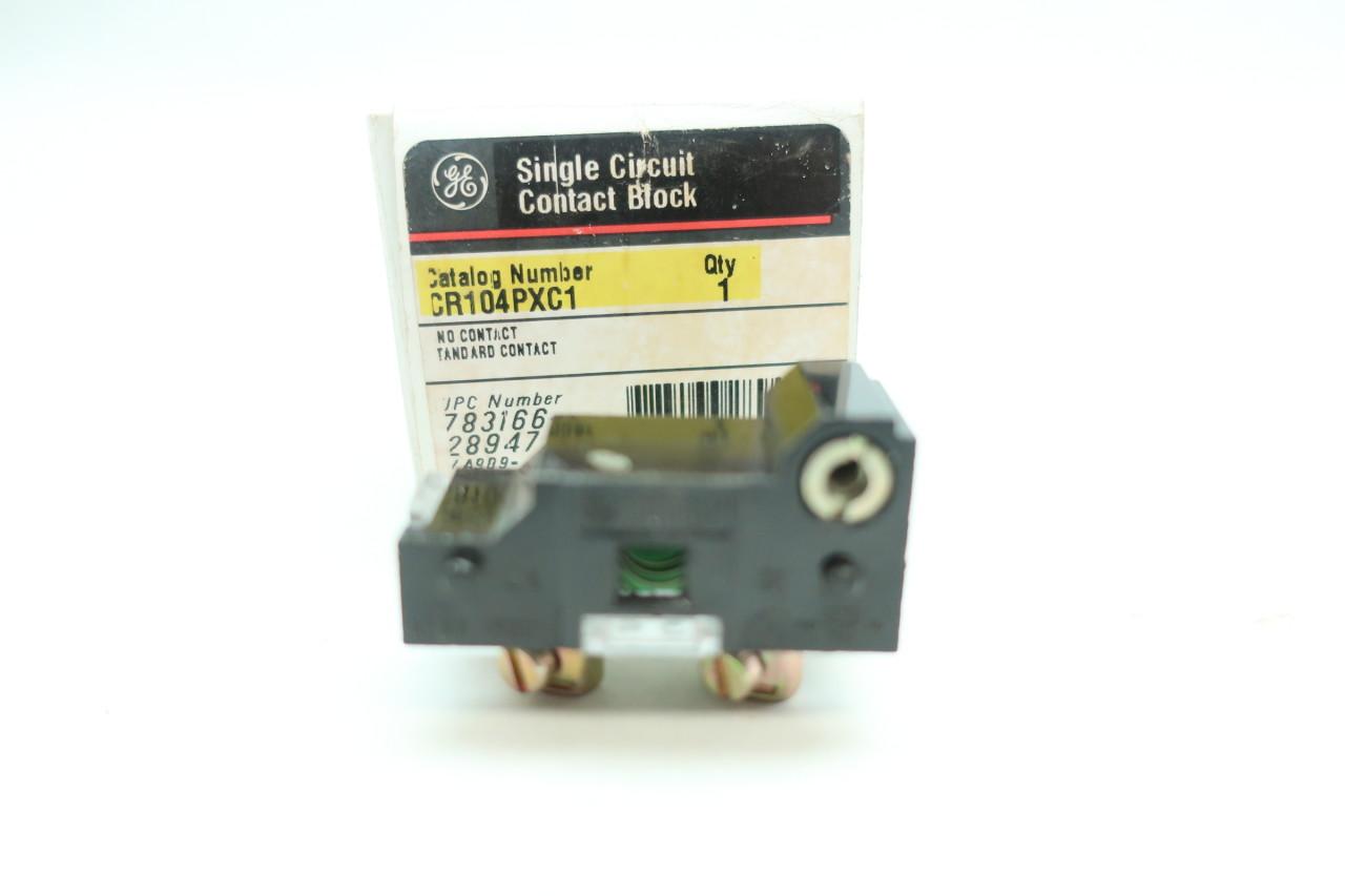 General Electric CR104PXC1 Single Circuit Contact Block N/O Contact 